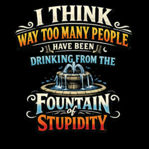Fountain of Stupidity  - AS Colour Womens Maple Tee Design