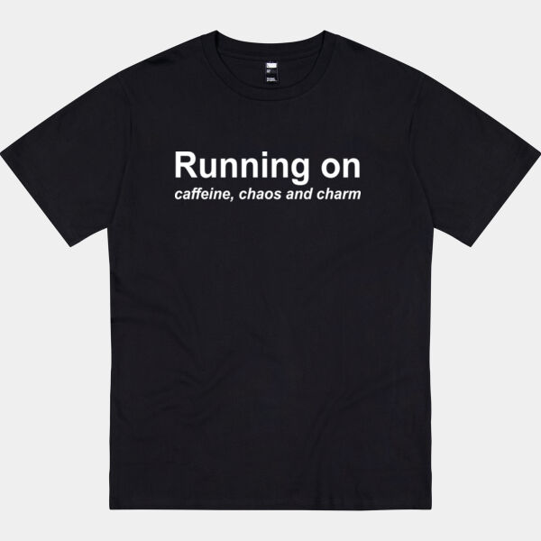Running on caffeine, chaos and charm - Thread Project Unisex Epic Tee Thumbnail