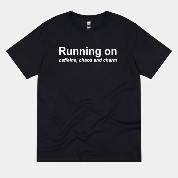 Running on caffeine, chaos and charm - Thread Project Unisex Summer Tee Thumbnail