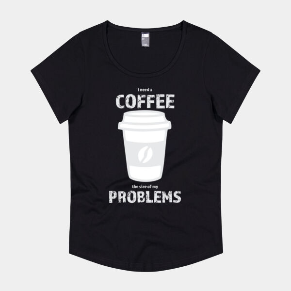 I need a Coffee - Thread Project Womens Jazz Scoop Neck Tee Thumbnail