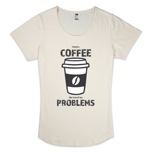 I need a Coffee - Thread Project Womens Jazz Scoop Neck Tee Thumbnail