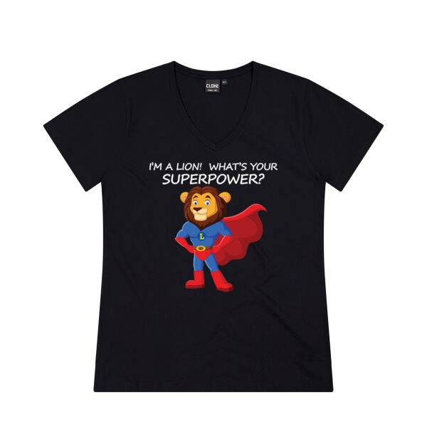 Lions SuperPower - Cloke Womens V-Neck Tee V2 Thumbnail