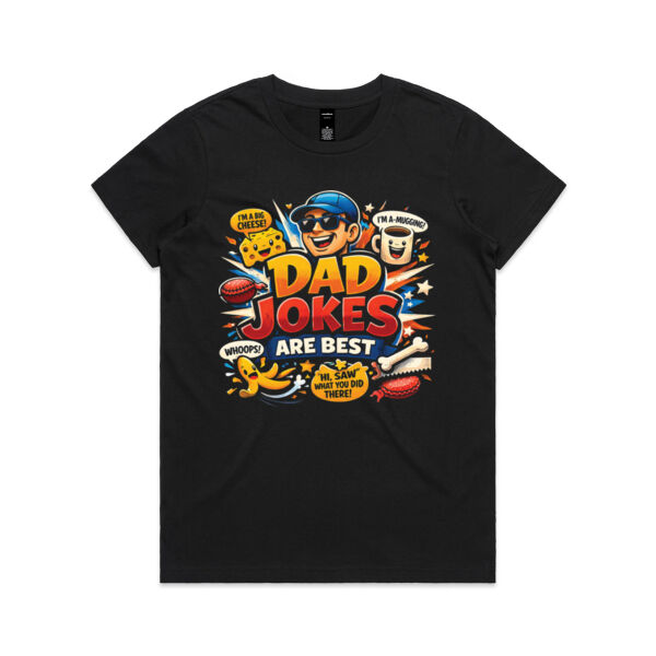 Dad Jokes are Best - AS Colour Womens Maple Tee Thumbnail