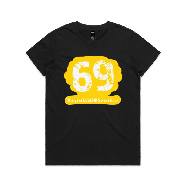 Legends were born 69 - AS Colour Womens Maple Tee Thumbnail