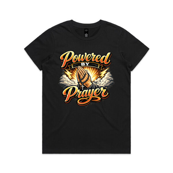 Powered by Prayer  - AS Colour Womens Maple Tee Thumbnail