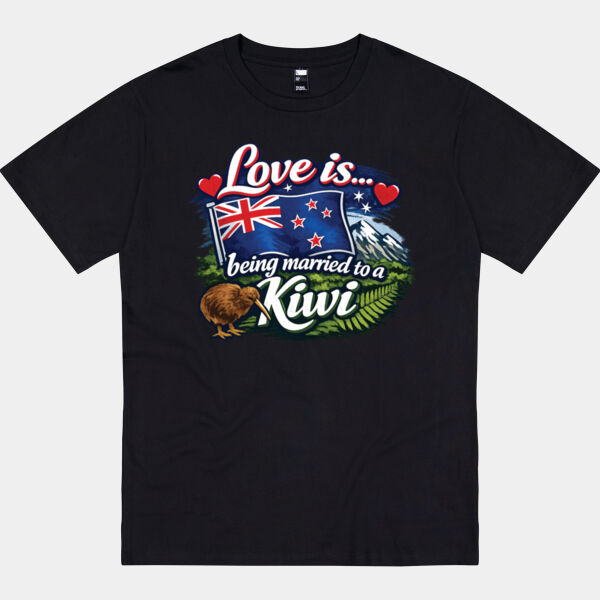 Love is... being married to a Kiwi   - Thread Project Unisex Epic Tee Thumbnail