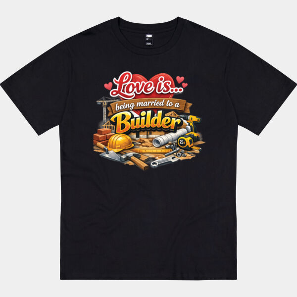 Love is... being married to a Builder - Thread Project Unisex Epic Tee Thumbnail