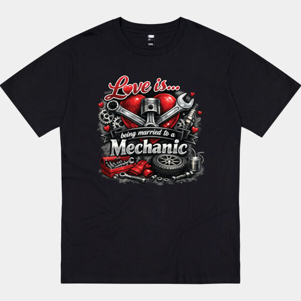 Love is ... being married to a Mechanic  - Thread Project Unisex Epic Tee Thumbnail