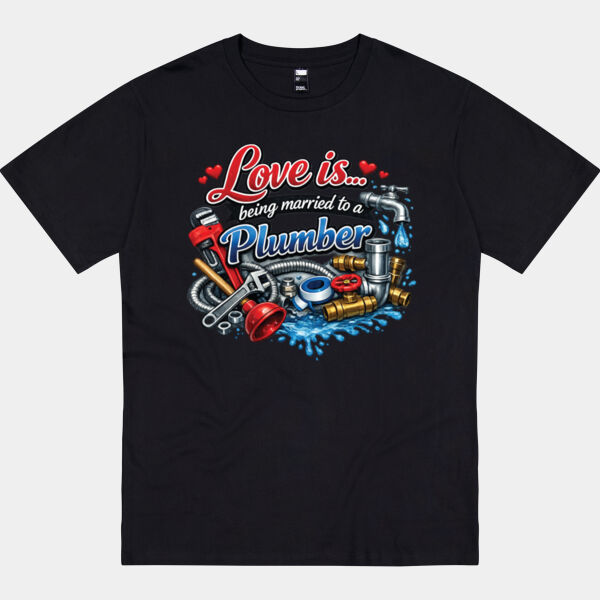 Love is ... being married to a Plumber  - Thread Project Unisex Epic Tee Thumbnail